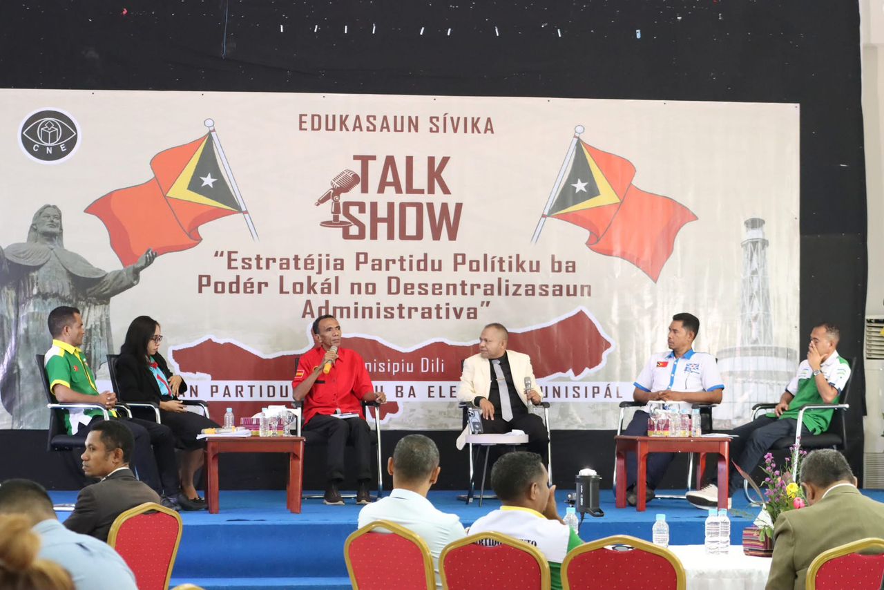 CNE REALIZA TALK SHOW BA PARTIDU POLÍTIKU IHA MUNISIPIU DILI.