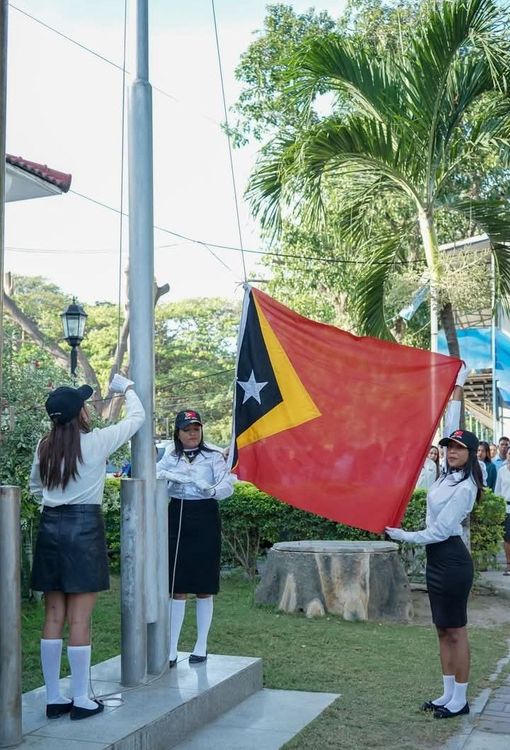 National Directorate Of Climate Change Take Part In Raising The Flag Of The RDTL...